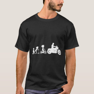 Biker Evolution Life Motorcycle Chopper Low Rider T-Shirt