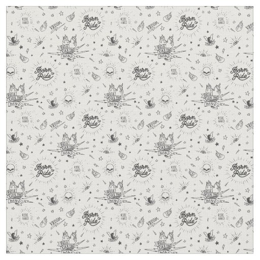 Biker Fabric Print