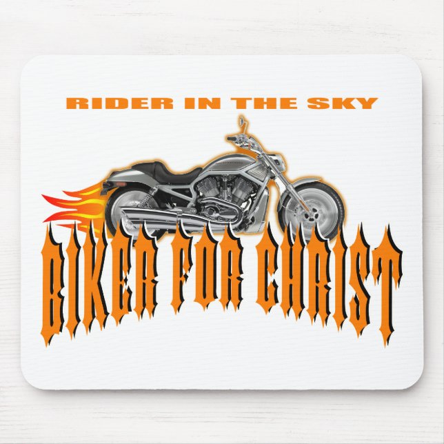 Biker For Christ Mouse Pad (Front)