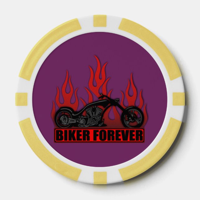 Biker Forever Poker Chips (Front)