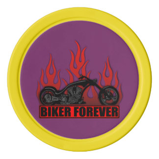 Biker Forever Set Of Poker Chips