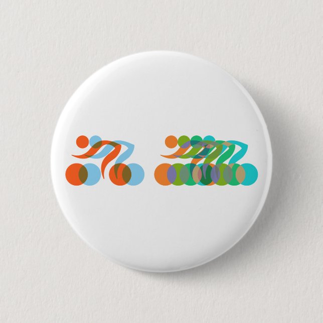 Biker freak pinback button (Front)