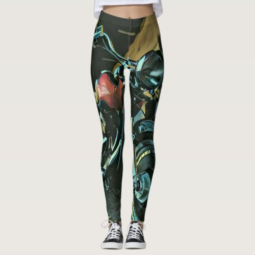 Biker gifts leggings