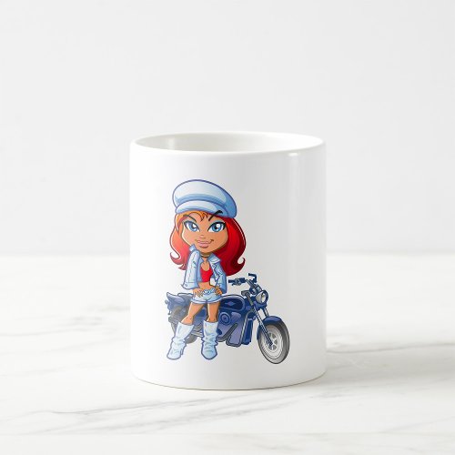 Biker Girl Coffee Mug