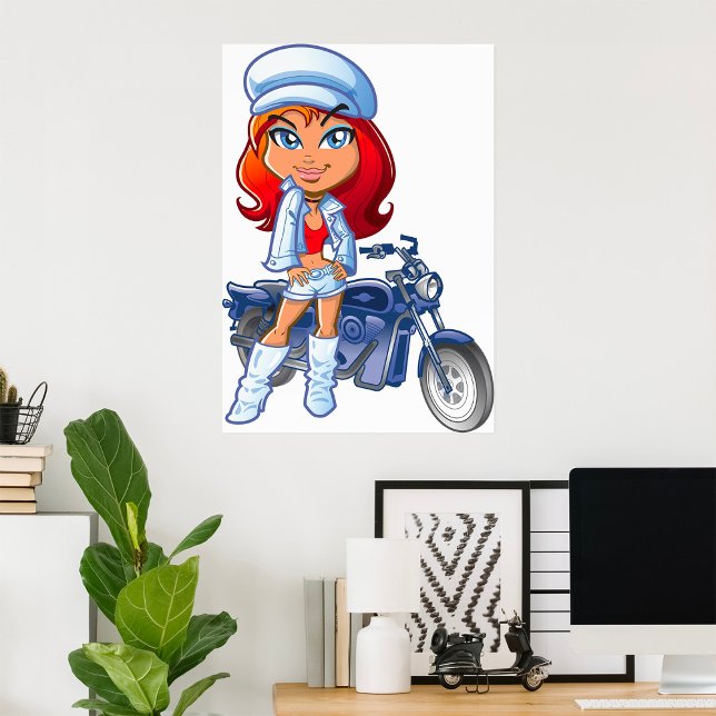 Biker Girl Poster (Creator Uploaded)
