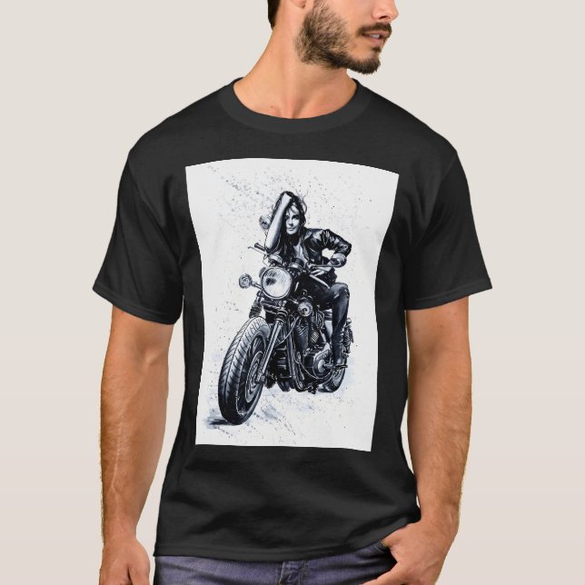 Biker Girl T-Shirt (Front)