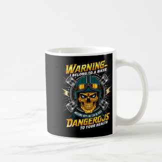 Biker Girlfriend Wife I Belong To A Biker Valentin Coffee Mug