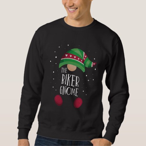 Biker Gnome Matching Christmas Pjs Family Pajamas Sweatshirt