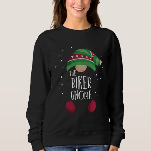 Biker Gnome Matching Christmas Pjs Family Pajamas Sweatshirt