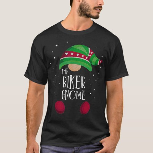 Biker Gnome Matching Christmas PJs Family Pajamas  T_Shirt