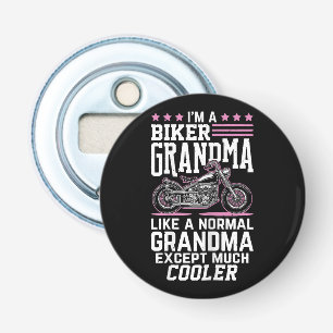 Biker Grandma - Motorbike Grandma Biker Grandma Bottle Opener