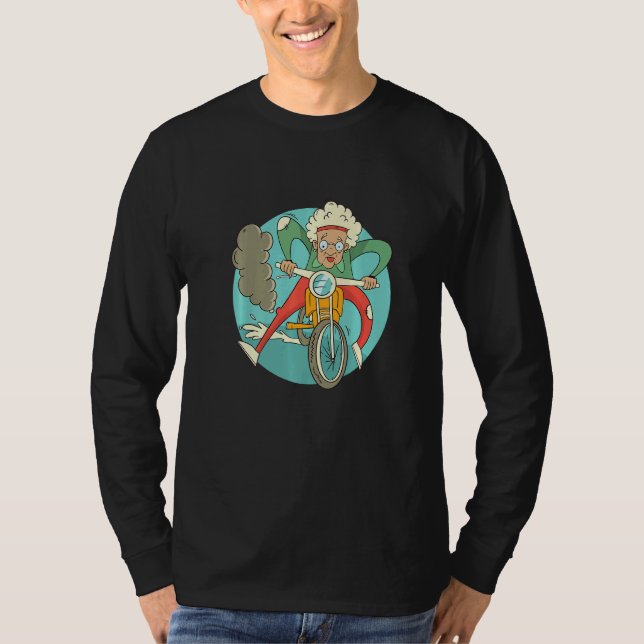 Biker Grandmother T-Shirt (Front)