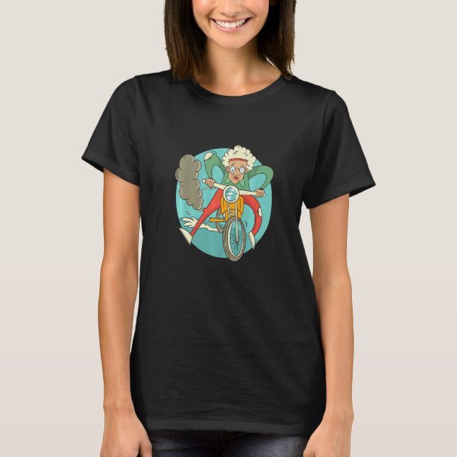 Biker Grandmother T-Shirt (Front)