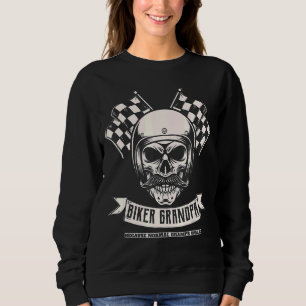 Biker Grandpa Because Normal Gramps Walk Motorcycl Sweatshirt