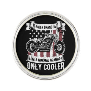 Biker Grandpa Ride Motorcycles Motorcycle Lovers R Lapel Pin