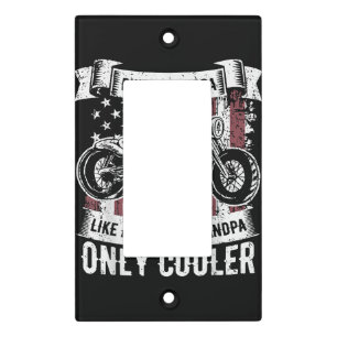 Biker Grandpa Ride Motorcycles Motorcycle Lovers R Light Switch Cover