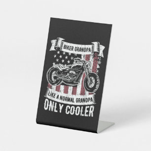 Biker Grandpa Ride Motorcycles Motorcycle Lovers R Pedestal Sign