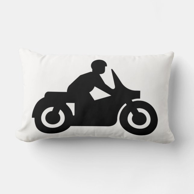 BIKER GUY LUMBAR PILLOW (Front)