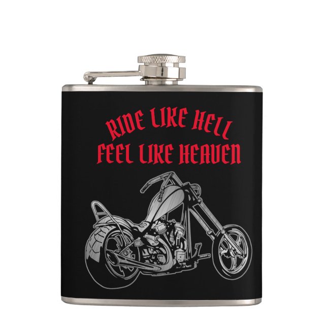 Biker Heaven Flask (Front)