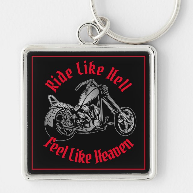 Biker Heaven Keychain (Front)