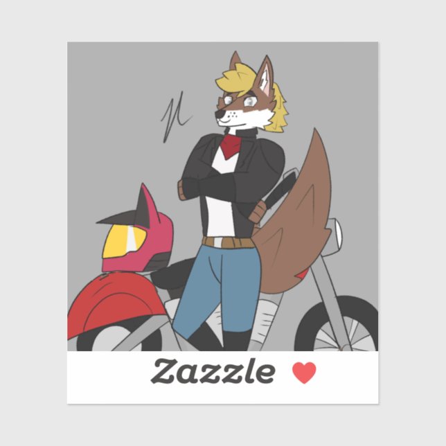 Biker Jack Sticker (Sheet)