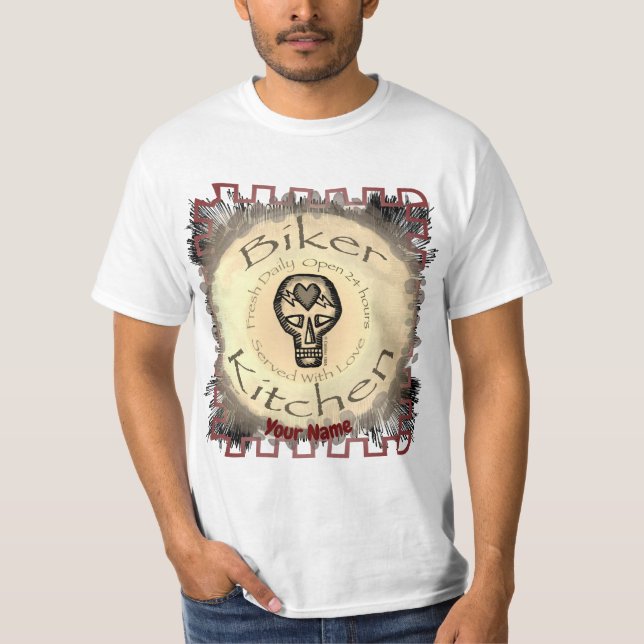 Biker Kitchen t-shirt  (Front)
