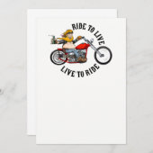 biker motard ride to live (Front/Back)