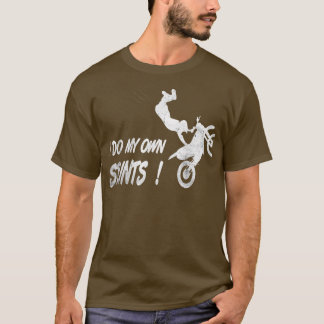 Biker, motocross fall accident humor Funny motorcy T-Shirt