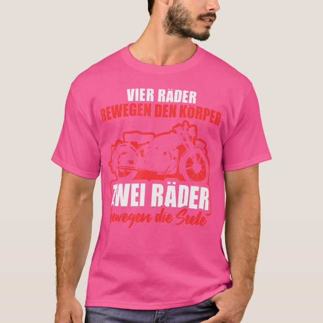 Biker Motorbike Bike Saying T-Shirt (Front)