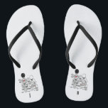 Biker Motorbike   Sidecar Wedding Flip Flops<br><div class="desc">Biker motorcycle   sidecar wedding flip flops. Perfect for a biker motorcycle themed fun casual wedding or to wear on your honeymoon.</div>