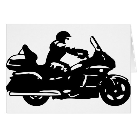 biker motorcycle moto goldwing cards (Front Horizontal)