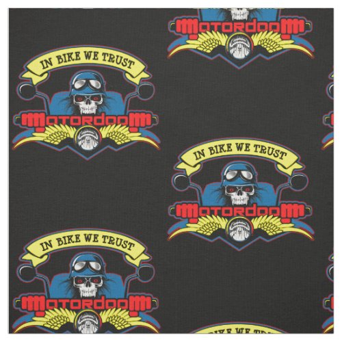 Biker Motorcycle Rider Bike Racing Moto Club Fabric