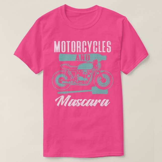 Biker Motorcycles And Mascara Biking  209 T-Shirt (Design Front)