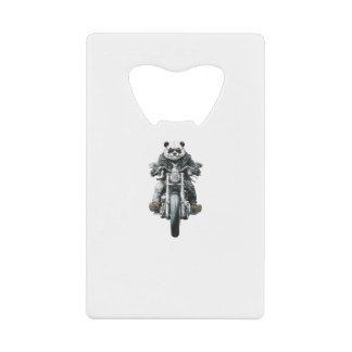 Biker Panda Credit Card Bottle Opener
