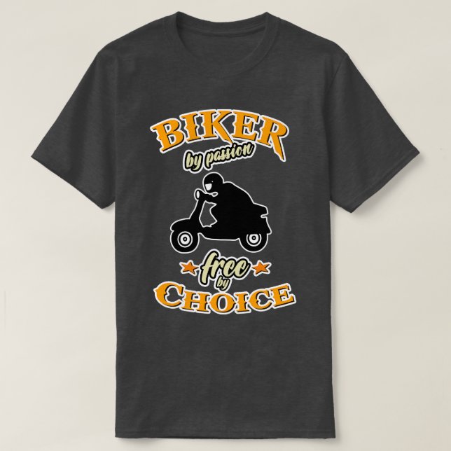 biker quote scooter vespa funny T-Shirt (Design Front)