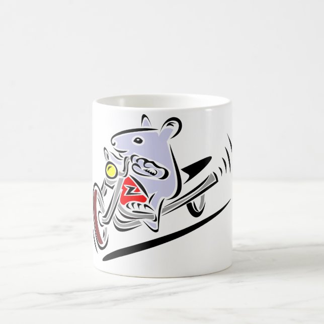 Biker Rat Coffee Mug (Center)
