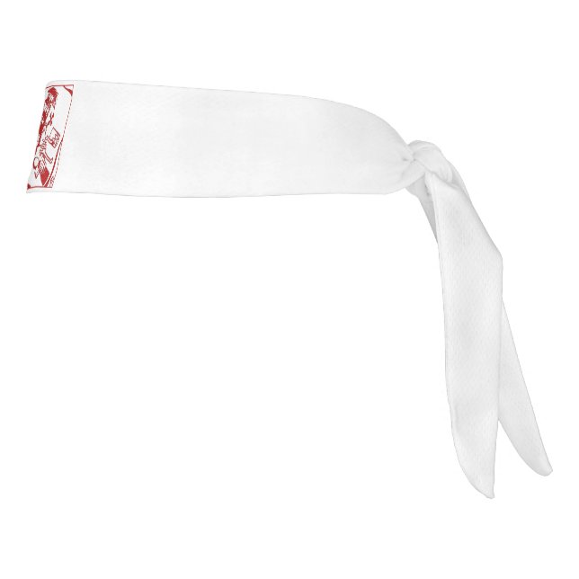 Biker red and white headband (Rotate 90)