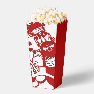 Biker red white red popcorn boxes