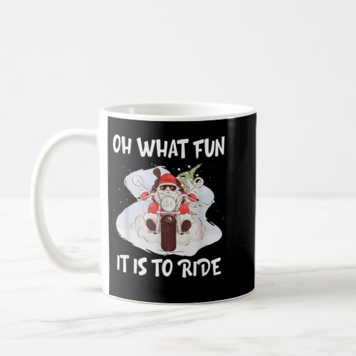 Biker Santa Motorcycle Fan Merry Christmas Xmas Ho Coffee Mug