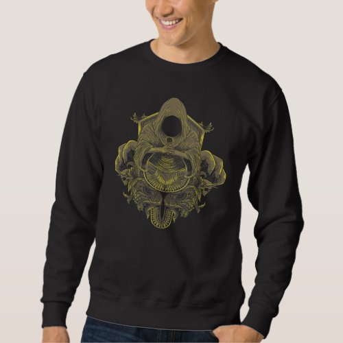 Biker Skeleton Death Mystic Bone 2 Sweatshirt
