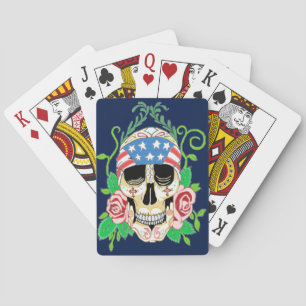 Biker Skull Poker Cards
