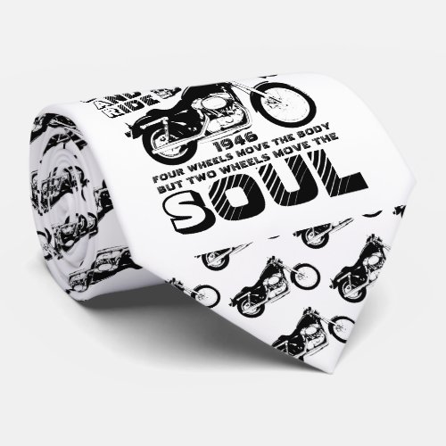 Biker Soul Personalised Date of Birth Neck Tie