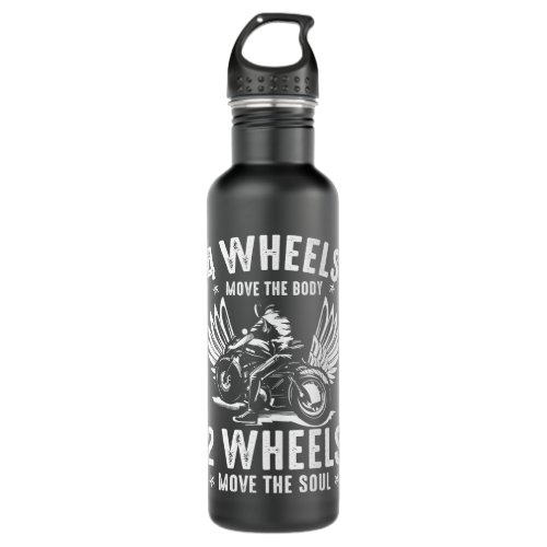 Biker Supermoto Street Bike Racing Motorcycle Stainless Steel Water Bottle