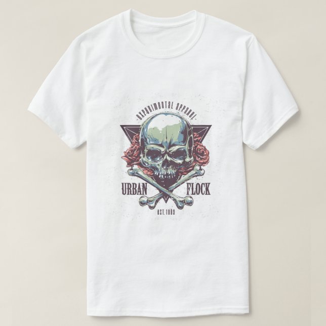 Biker T-shirt Motorcycle Men Shirt (Design Front)