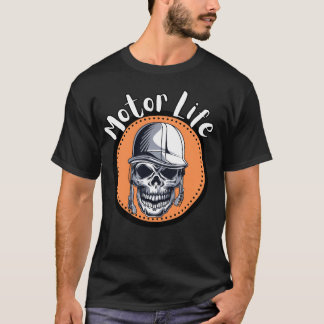 Biker Themed MotorLife Design T-Shirt