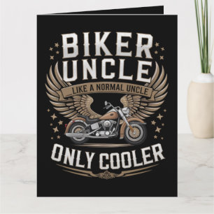 Biker Uncle Motorcycle Father's Day Card
