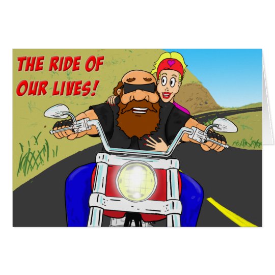 Biker Valentine Card | Zazzle.com