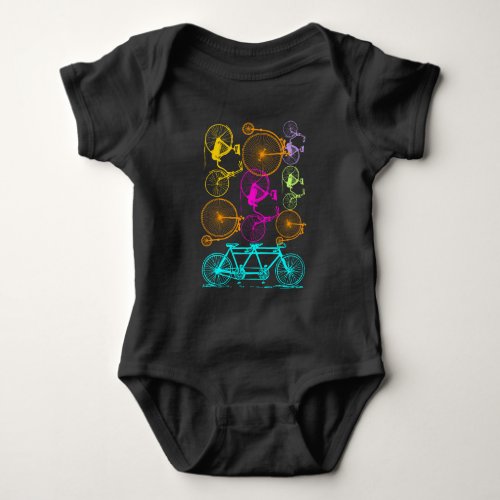 Biker Vintage Bike T_shirt Baby Bodysuit