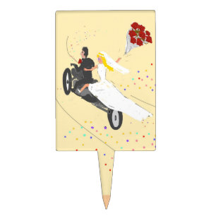 Biker Wedding Cake toppers