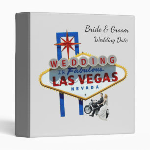 Biker WEDDING in Las Vegas Personalized Binder